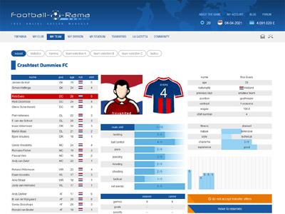 multiplayer online soccer manager