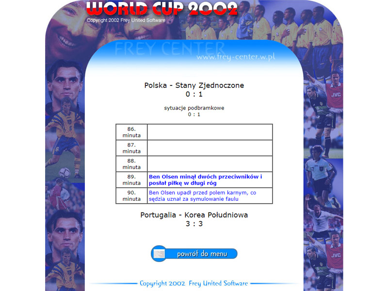 World Cup 2002 online game